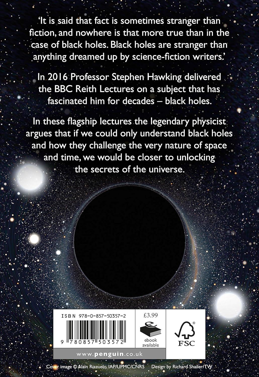 Black Holes by Stephen Hawking