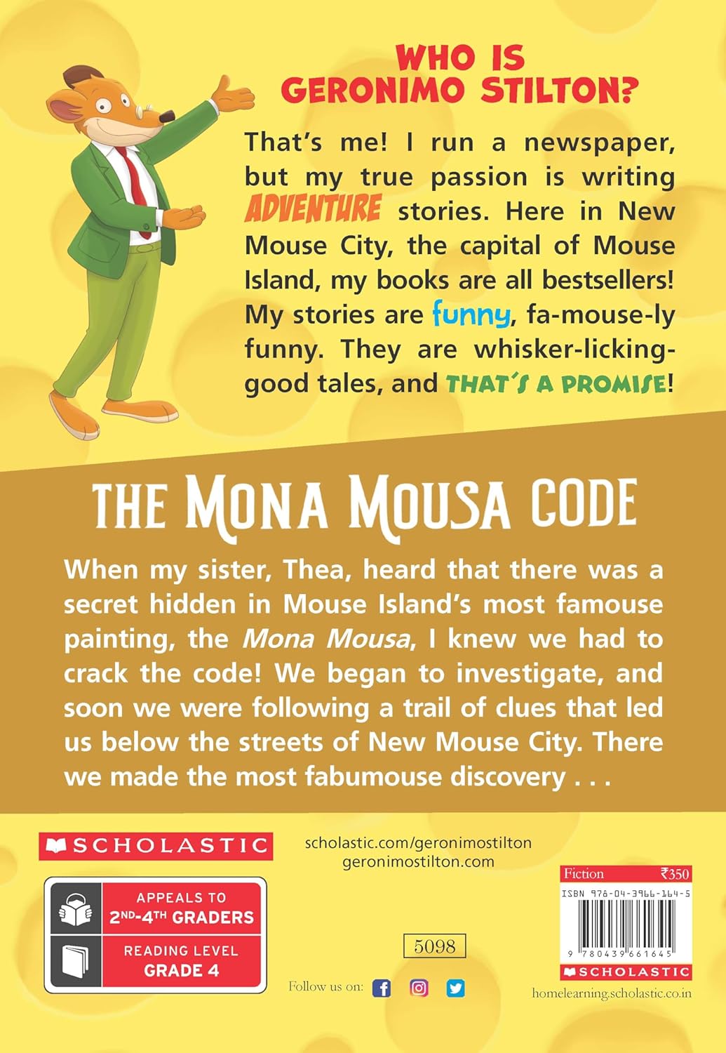 Geronimo Stilton #15: The Mona Mousa Code