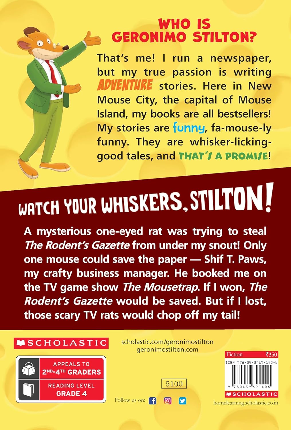 Geronimo Stilton #17: Watch Your Whiskers, Stilton!