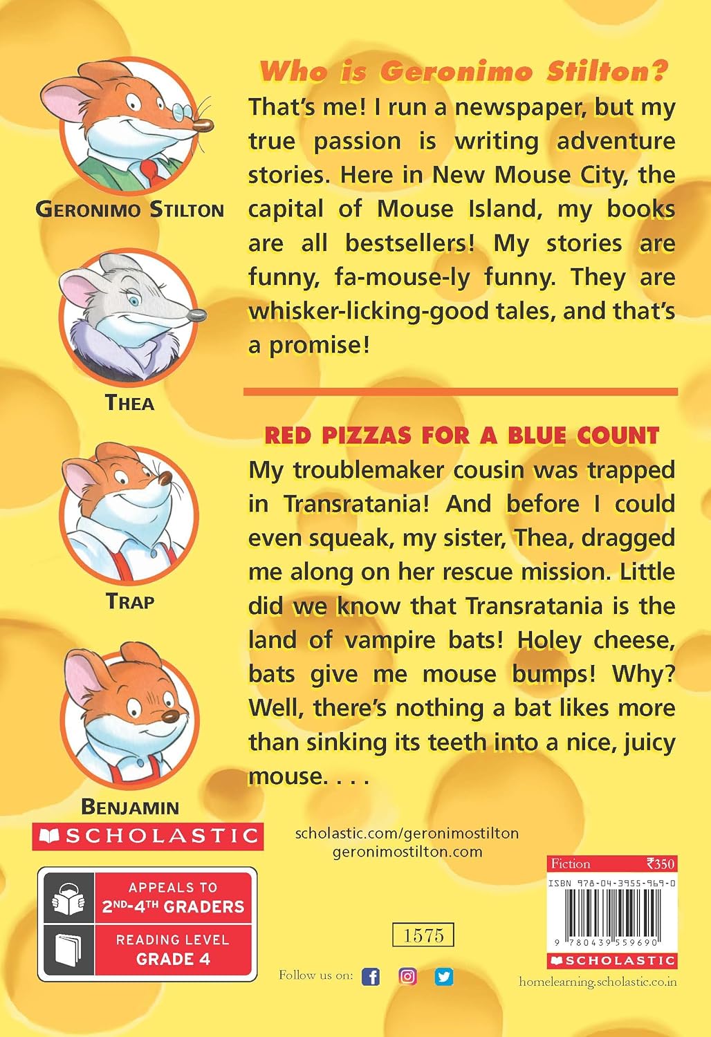 Geronimo Stilton #7: Red Pizzas for a Blue Count