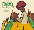 Illustrated children’s book cover: Farmer Falgu Goes on a Trip