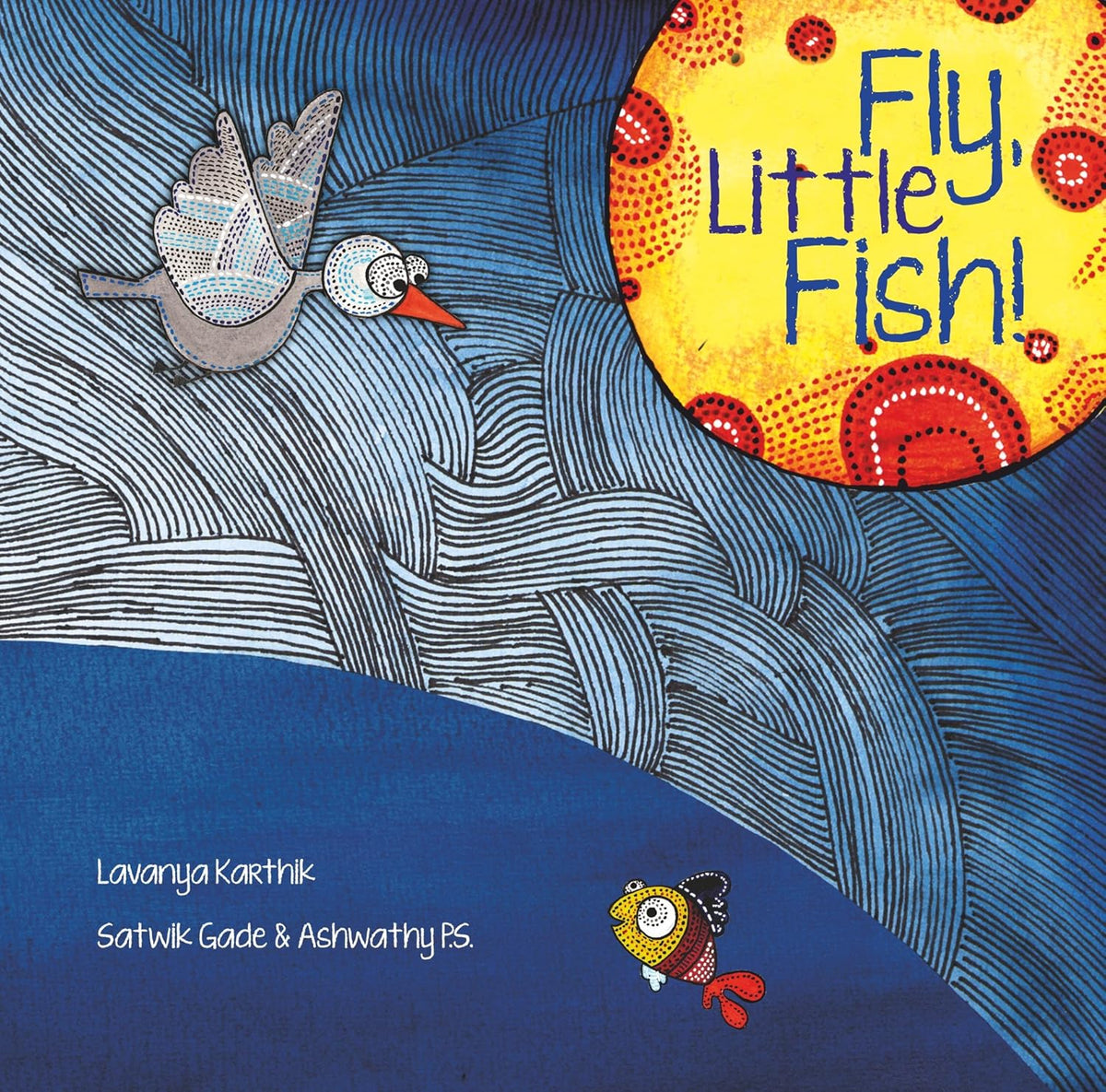 Fly, Little Fish!, illustrated children’s picture book cover from Karadi Tales.