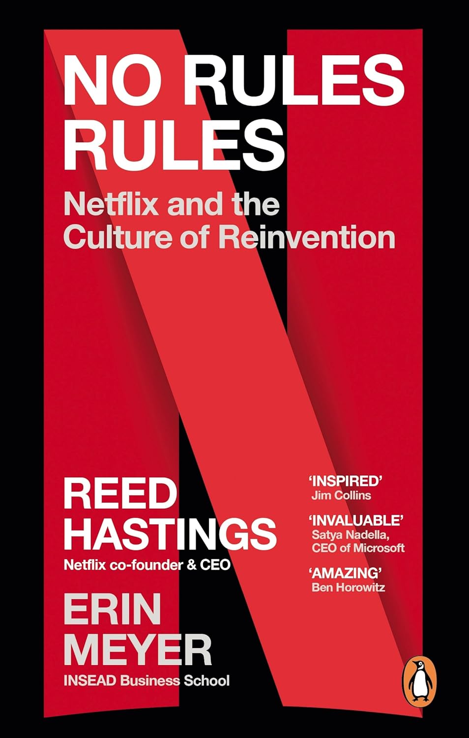 Book cover: No Rules Rules: Netflix and the Culture of Reinvention