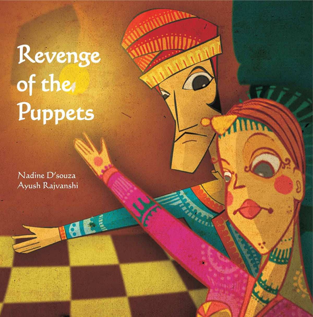 Revenge of the Puppets, illustrated children’s picture book cover from Karadi Tales.
