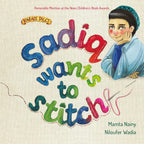 Sadiq Wants to Stitch, Karadi Tales illustrated children’s book cover.