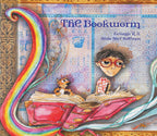 Illustrated children’s book cover: The Bookworm