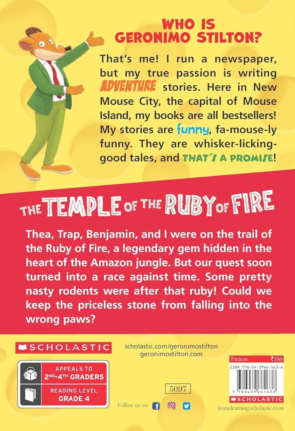 Geronimo Stilton #14: The Temple of the Ruby of Fire
