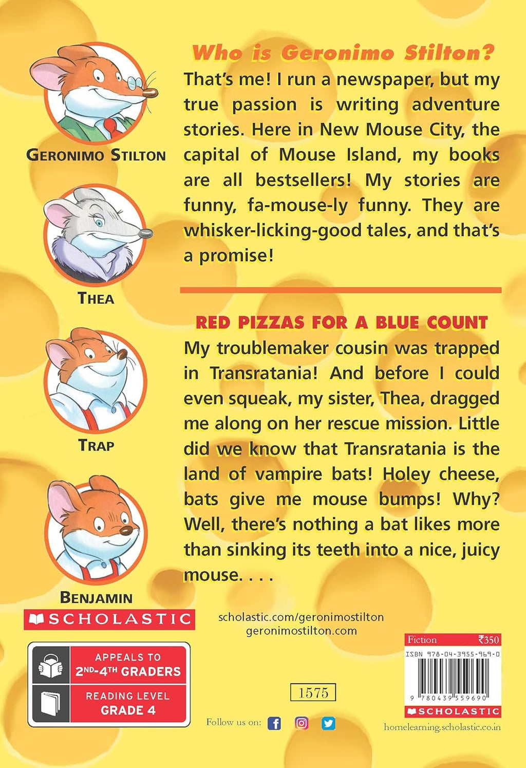 Additional product image for Geronimo Stilton #7: Red Pizzas for a Blue Count