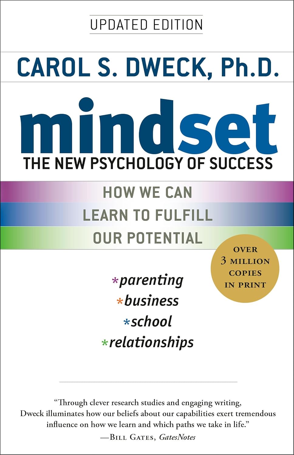 Mindset: The New Psychology of Success by Carol S. Dweck, paperback.