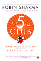 The 5 AM Club: Own Your Morning, Elevate Your Life by Robin Sharma, paperback book cover.