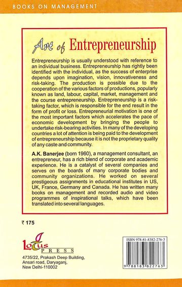 The Art of Entrepreneurship