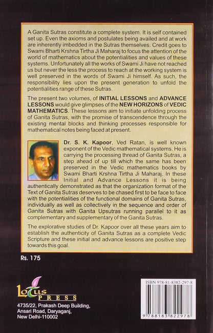 Vedic Mathematics New Horizon - Initial Lessons